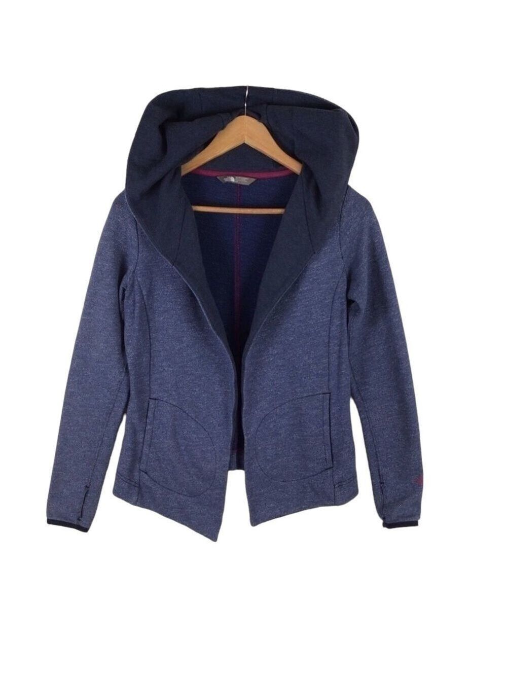 THE north face vintage warm blue small hoodie cardigan soft and comfortable